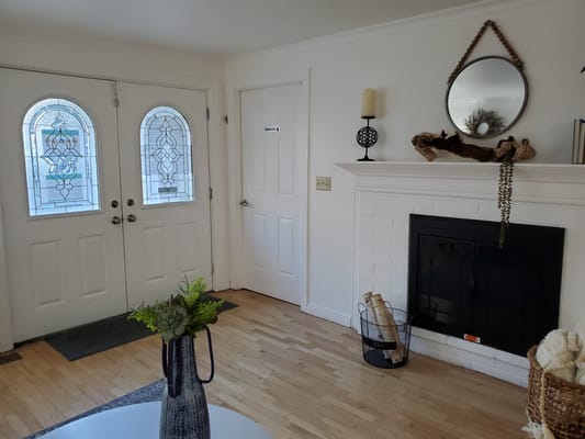 Bright interior view of a welcoming entrance area