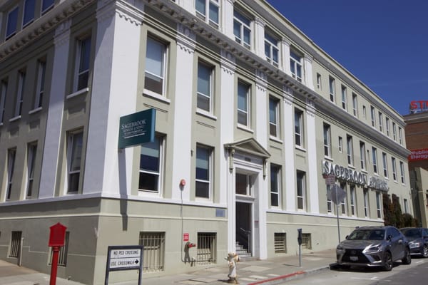 Front entrance of Sagebrook Senior Living facility