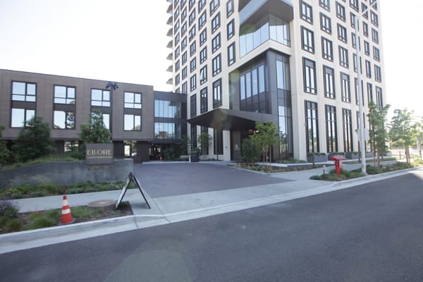 Entrance and exterior of Ellore Senior Living facility