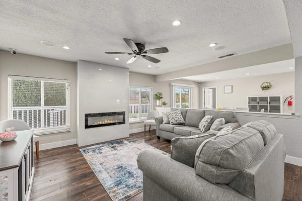 Bright interior common area with comfortable seating