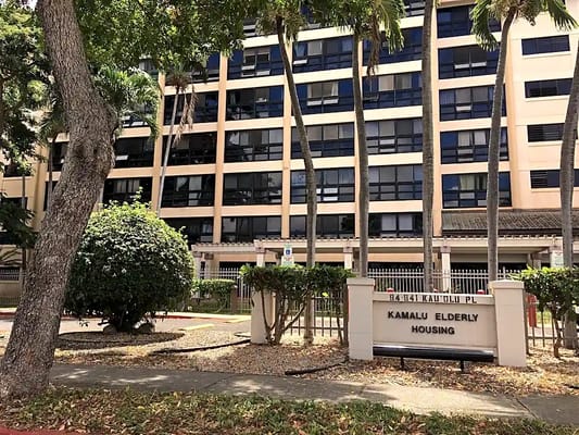Front view of Kamalu Hoolulu Elderly Housing building