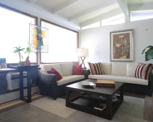 Bright common area with comfortable seating