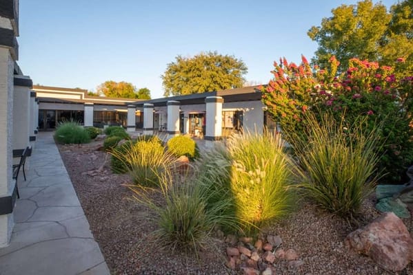 Beautiful garden area with lush landscaping