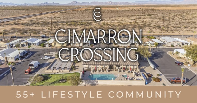 Aerial view of Cimarron Crossing lifestyle community