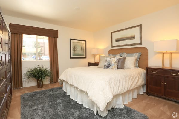 Cozy bedroom setup with elegant decor