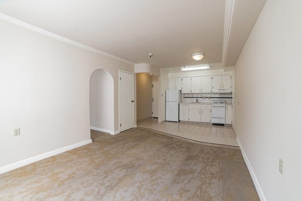 Interior view of a senior apartment living space