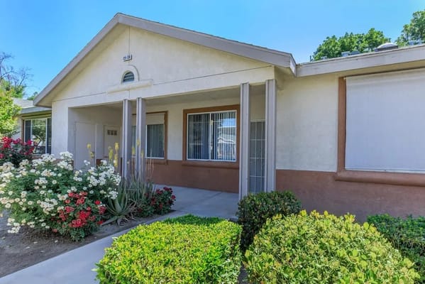 Front exterior view of Brookside Senior Apartments