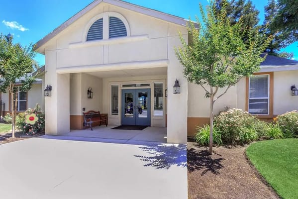 Front entrance of Brookside Senior Apartments