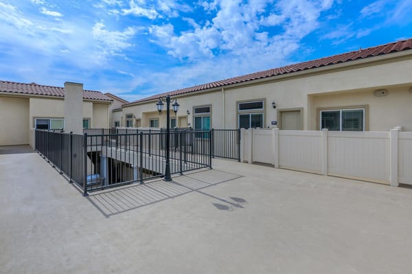 Outdoor area of Monte Vista Senior Apartments