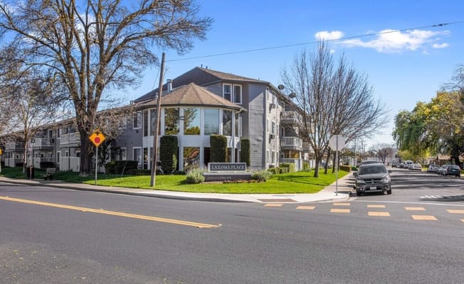 La Loma Senior Apartments building from the street corner