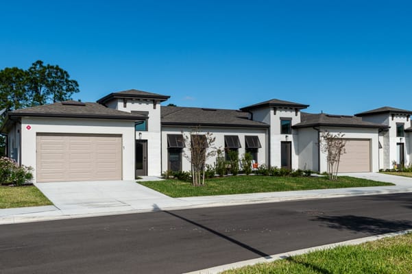 Exterior view of a modern assisted living building
