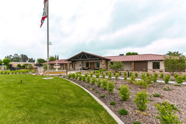 Exterior view of Rancho Ontario 55+ Community building