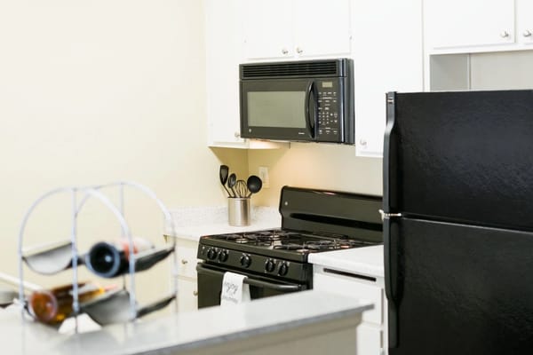 Modern kitchen setup in a residential unit