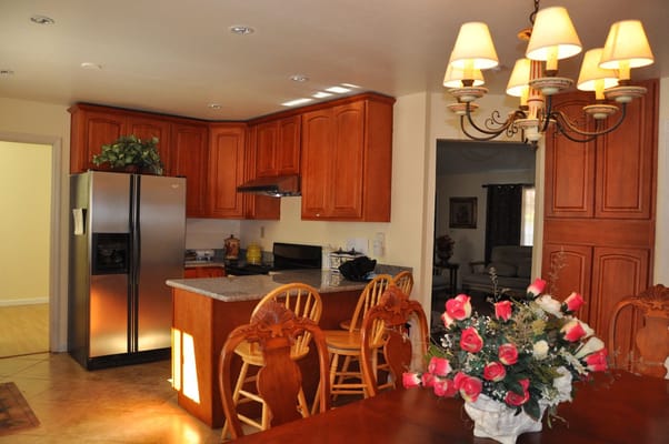 Cozy kitchen interior with a bright ambiance