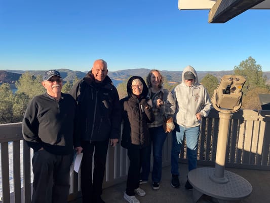 Group of residents enjoying an outdoor view