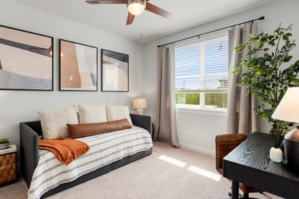 Cozy resident room with a couch and decor