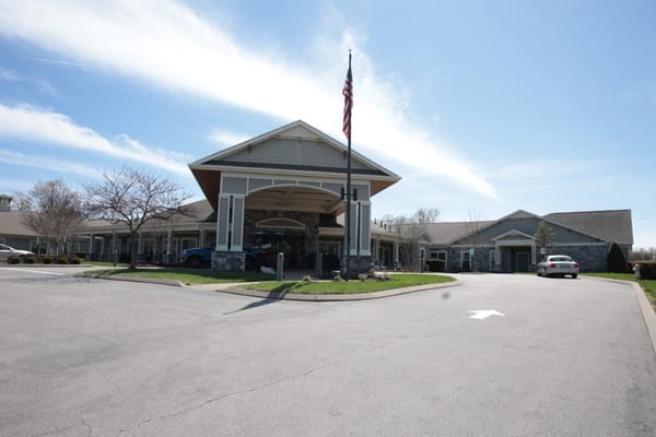 Exterior view of Morning Pointe Senior Living building