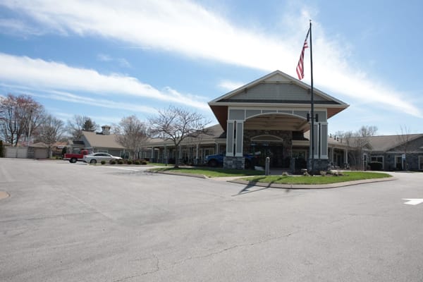 Exterior view of Morning Pointe Senior Living building