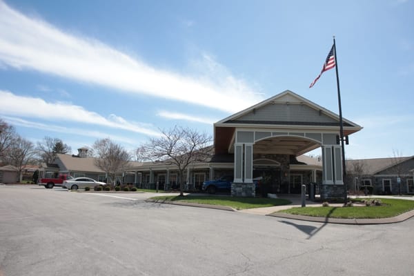 Exterior view of Morning Pointe Senior Living facility