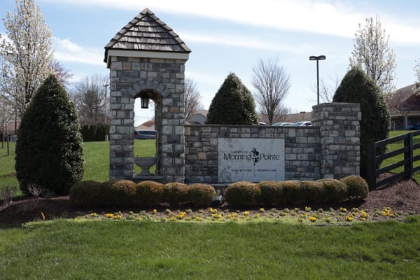Entrance sign of Morning Pointe Senior Living