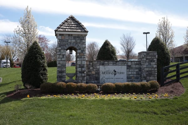Entrance sign of Morning Pointe Senior Living