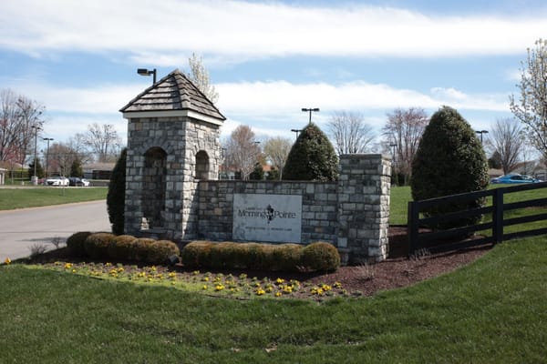 Entrance signage for Morning Pointe Senior Living facility