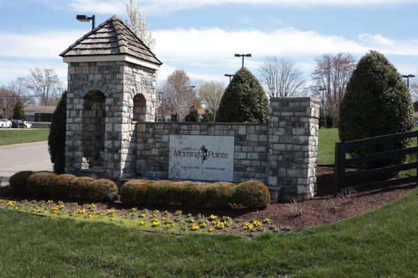 Exterior sign of Morning Pointe Senior Living in Louisville