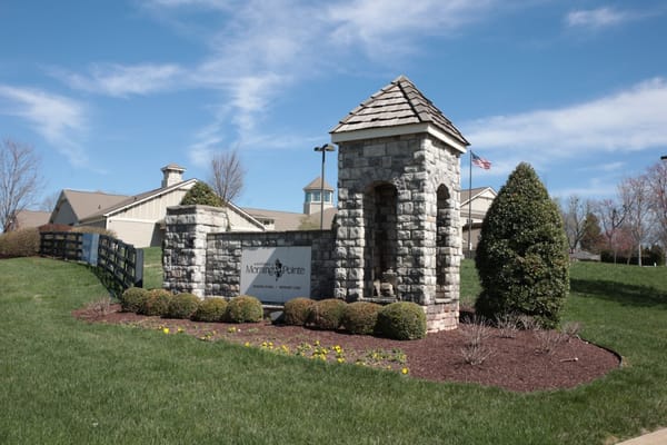 Exterior view of Morning Pointe sign and entrance