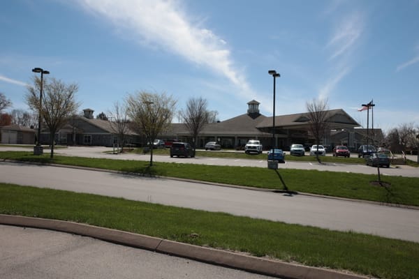 Exterior view of Morning Pointe Senior Living facility