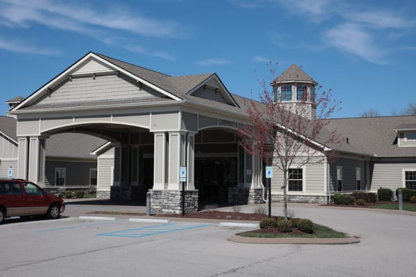 Exterior view of Morning Pointe Senior Living facility