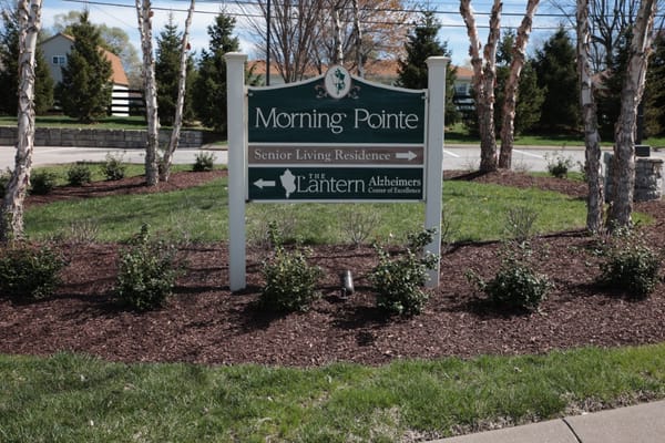 Sign for Morning Pointe Senior Living and The Lantern