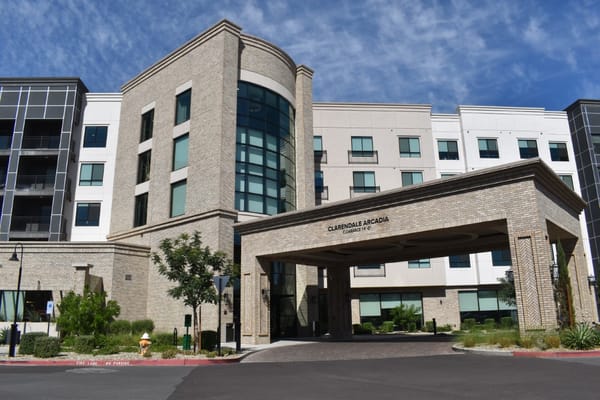 Exterior view of Clarendale Arcadia nursing home