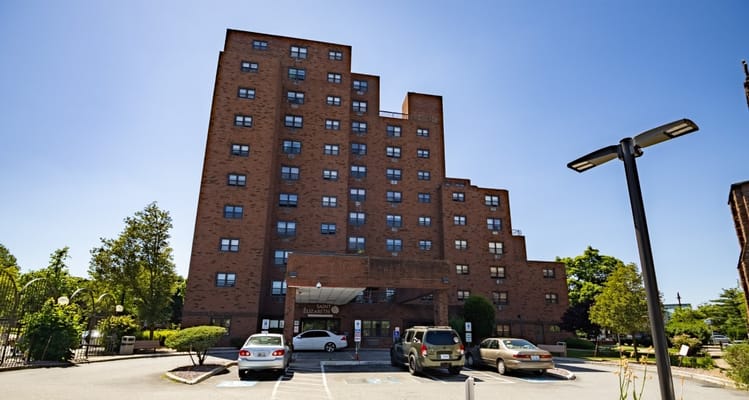 Facade of Saint Elizabeth Apartments for Seniors