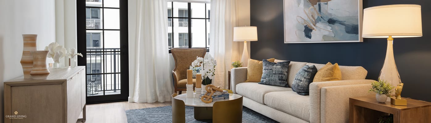 Bright and inviting living room space with modern decor