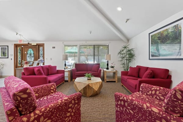 Common area with comfortable seating and natural light
