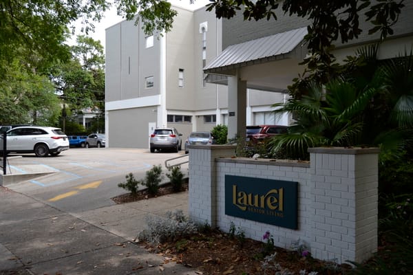 Exterior view of Laurel Senior Living facility