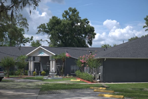 Exterior view of the Elysian Gardens assisted living facility