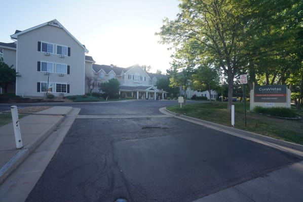 Exterior view of the CuraVistas Highline facility
