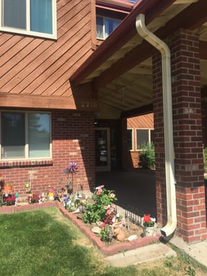 Exterior view of Broadview Apartments with landscaping