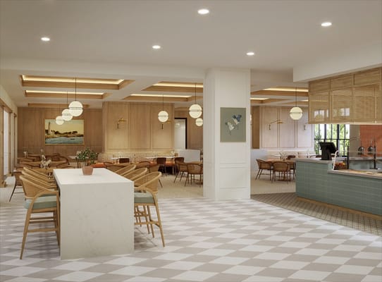 Bright dining area with modern decor