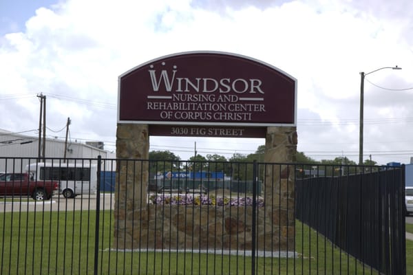 Exterior sign of Windsor Nursing and Rehabilitation Center