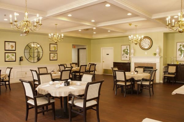 An inviting dining room with elegant decor