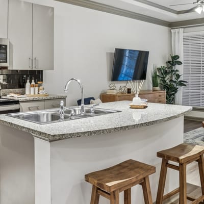 Bright kitchen area in a modern facility