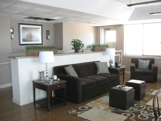 Cozy common area with seating and decor