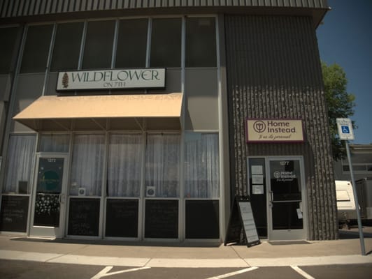 Exterior view of Home Instead facility entrance