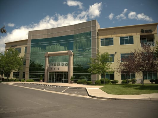 Front exterior view of the Amada Senior Care facility