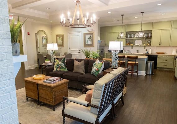 Interior common area with seating and decor