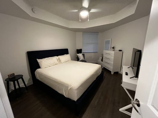 A well-furnished private resident room