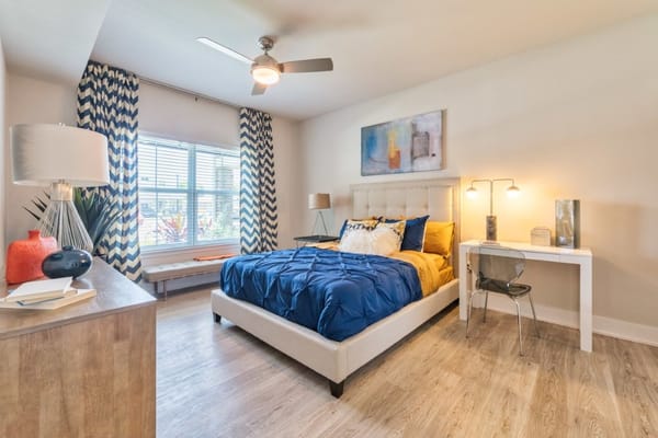 Stylish private resident room with modern decor