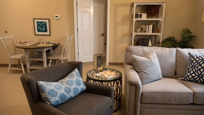 Cozy interior view of a resident living space